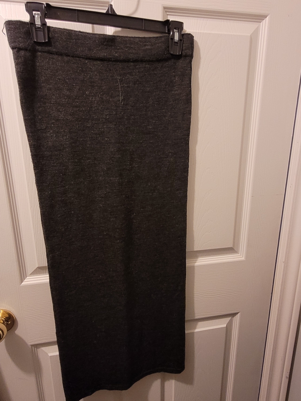 Zara Dark Charcoal Maxi Knit Skirt